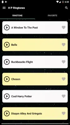 Potter Ringtones android App screenshot 0