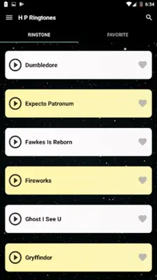 Potter Ringtones android App screenshot 1